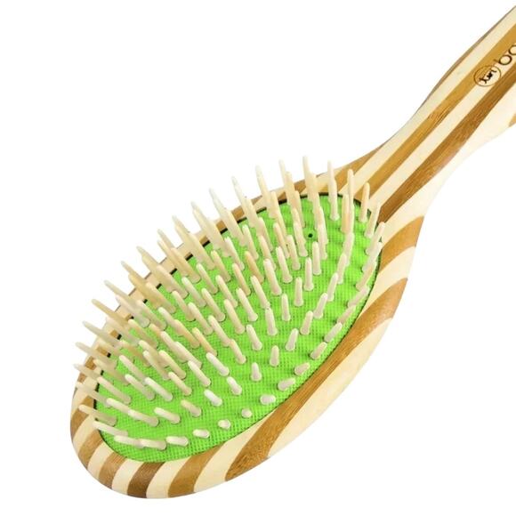 NIP! Tiri Bamboo-Professional Wood Detangling Paddle Brush - Picture 4 of 6